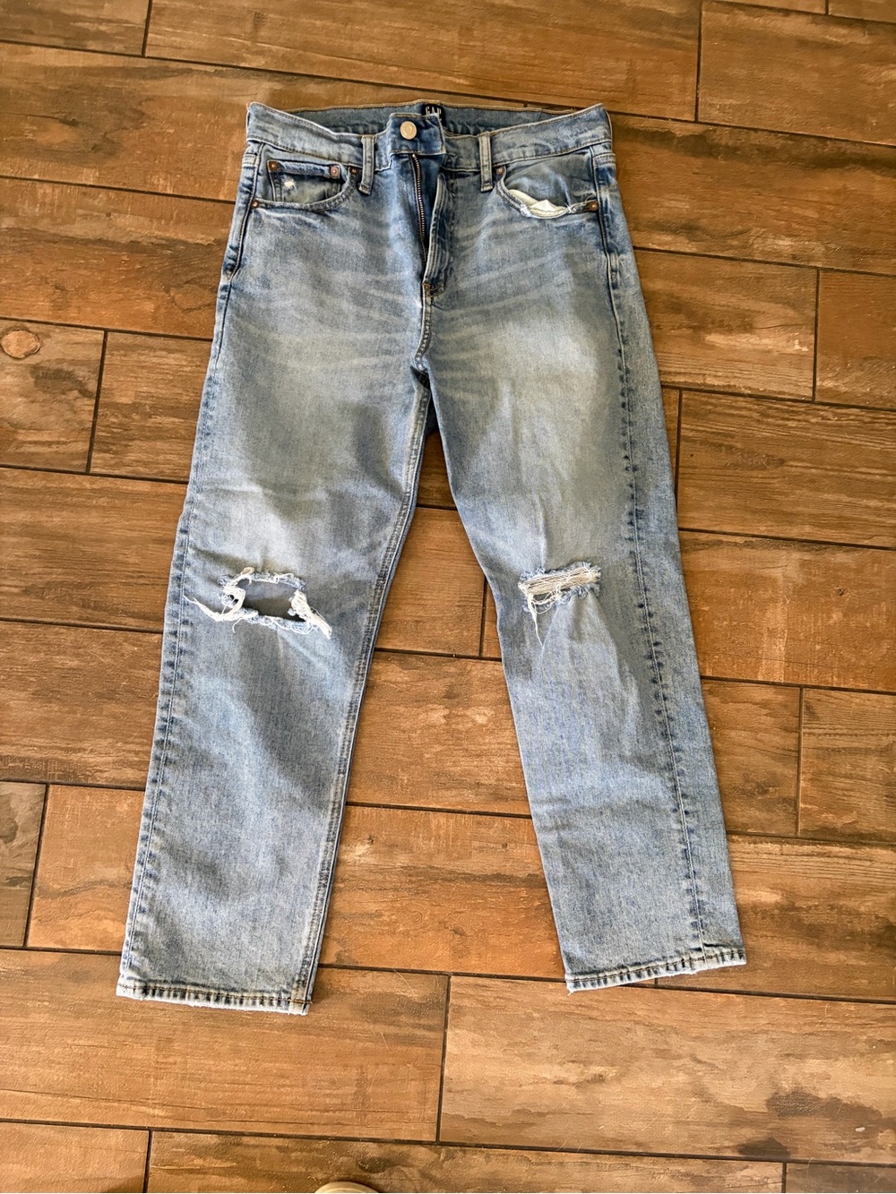 Gap Light Blue Distressed Jeans